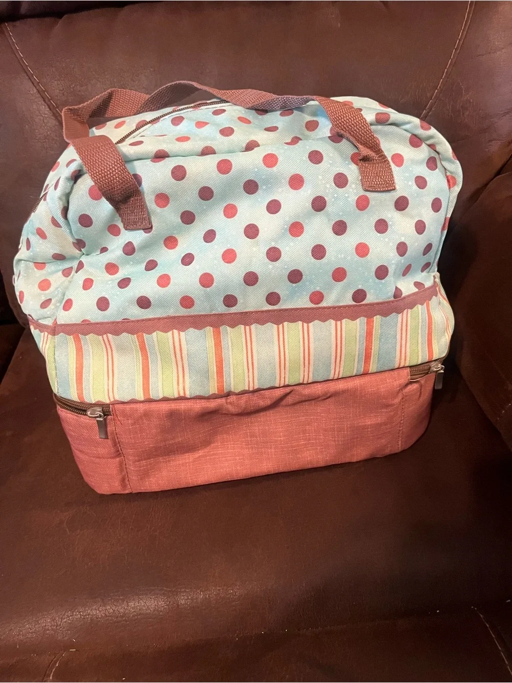 Polka Dot potluck bag